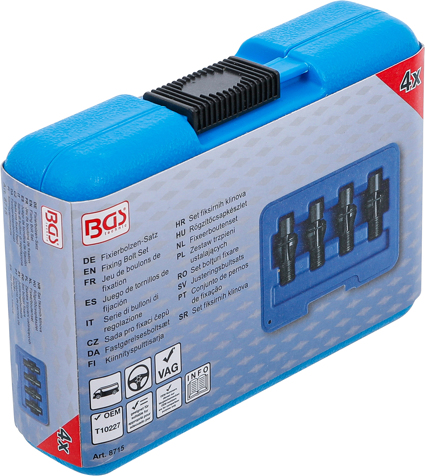 Čepy pro vystředění nápravnice VAG, M14x1,5, sada 4 kusy - BGS 8715