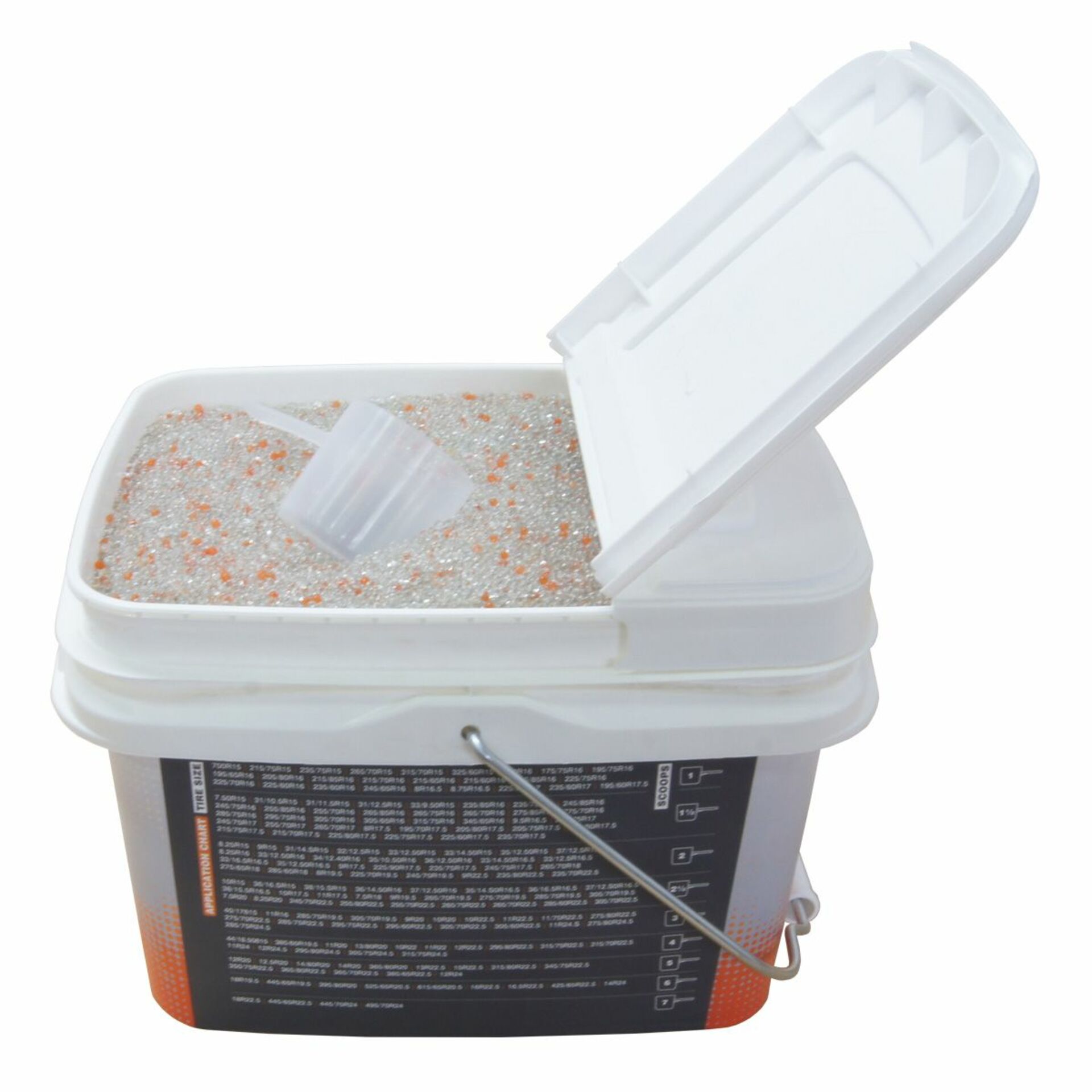 MDtools Vyvažovací granulát (skleněné kuličky), pro nákladní vozidla, kyblík 8 kg