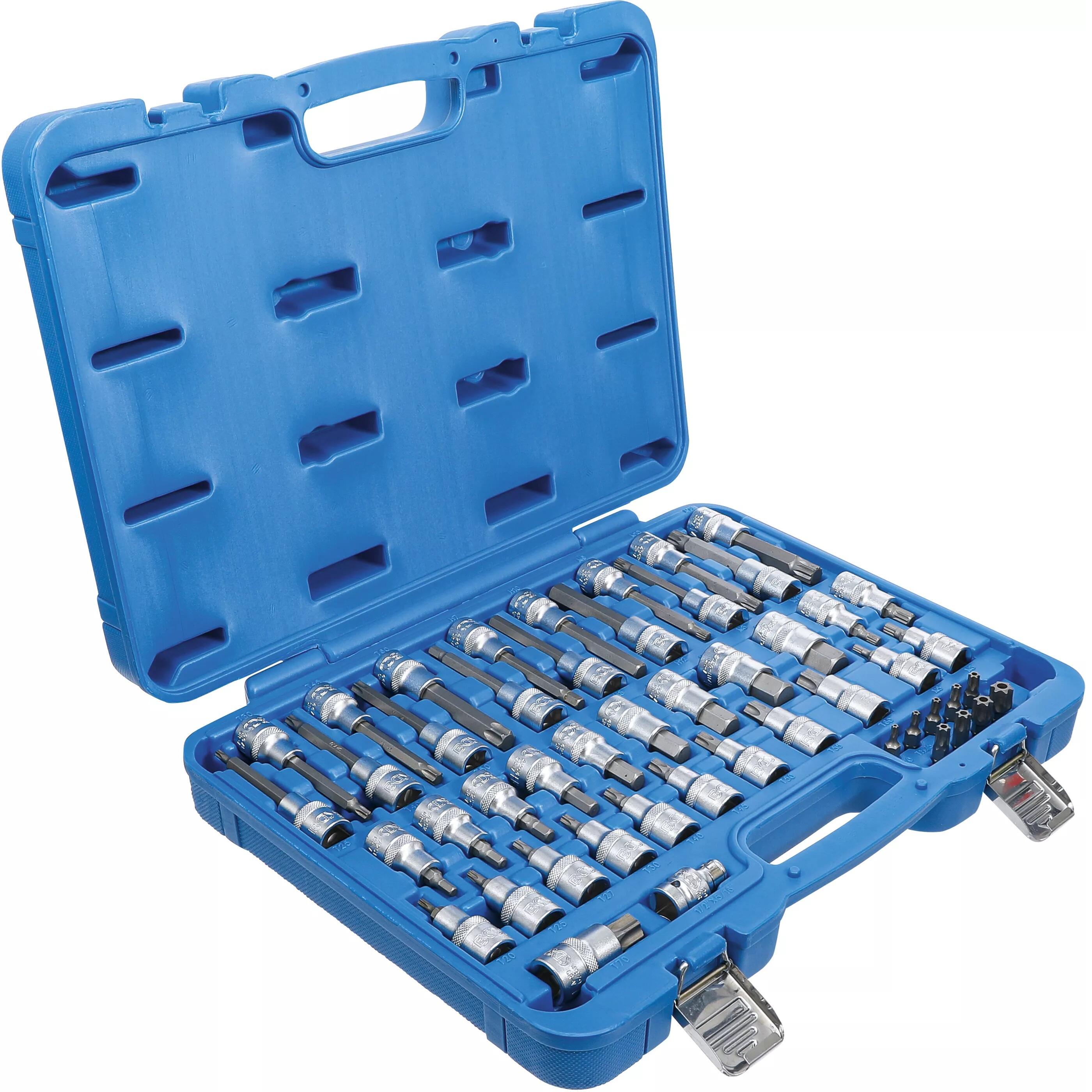 Zástrčné hlavice Imbus, TORX a XZN, 4hran 1/2", sada 49 dílů - BGS 5188