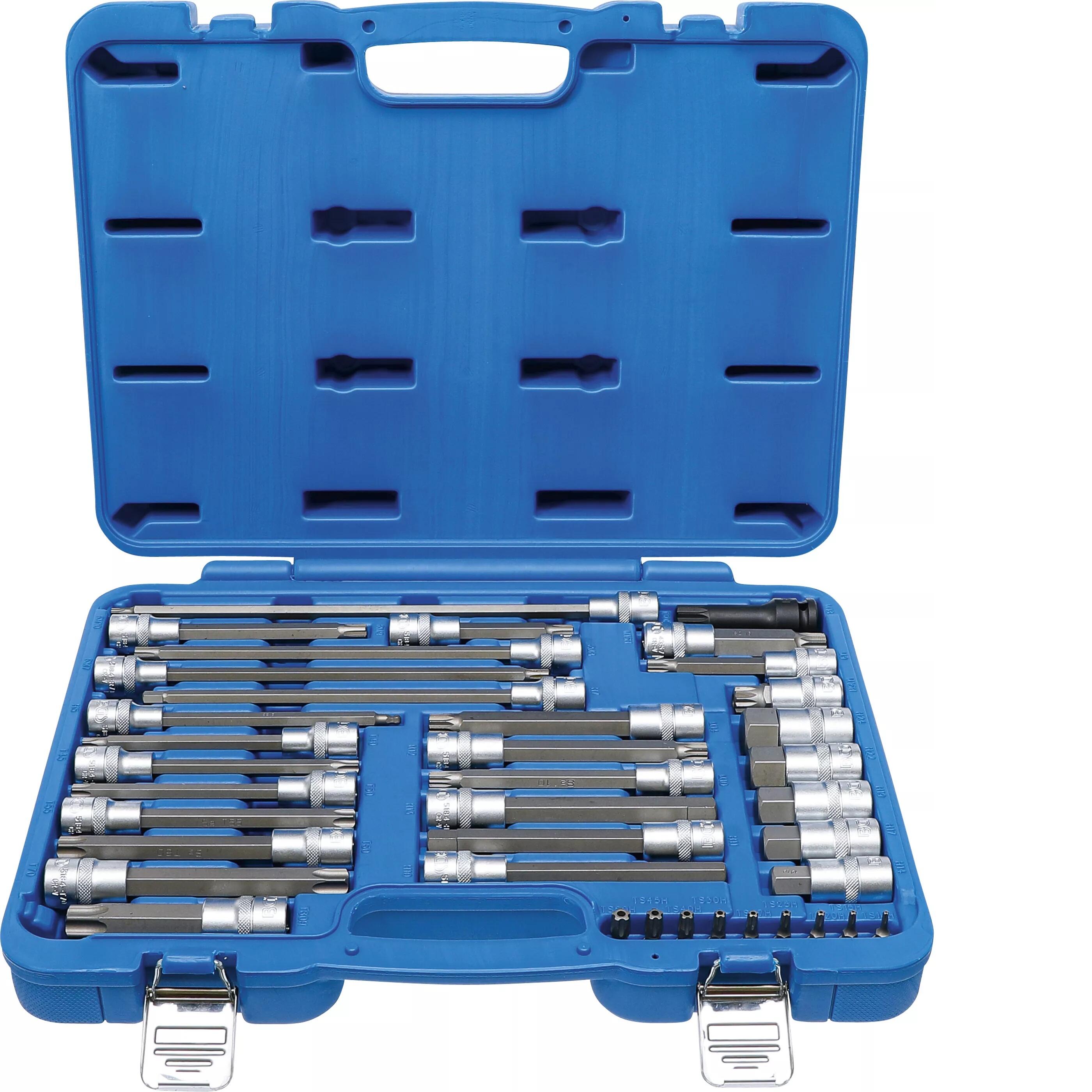 Zástrčné hlavice Imbus, TORX, XZN a RIBE, 4hran 1/2", sada 38 dílů - BGS 5184