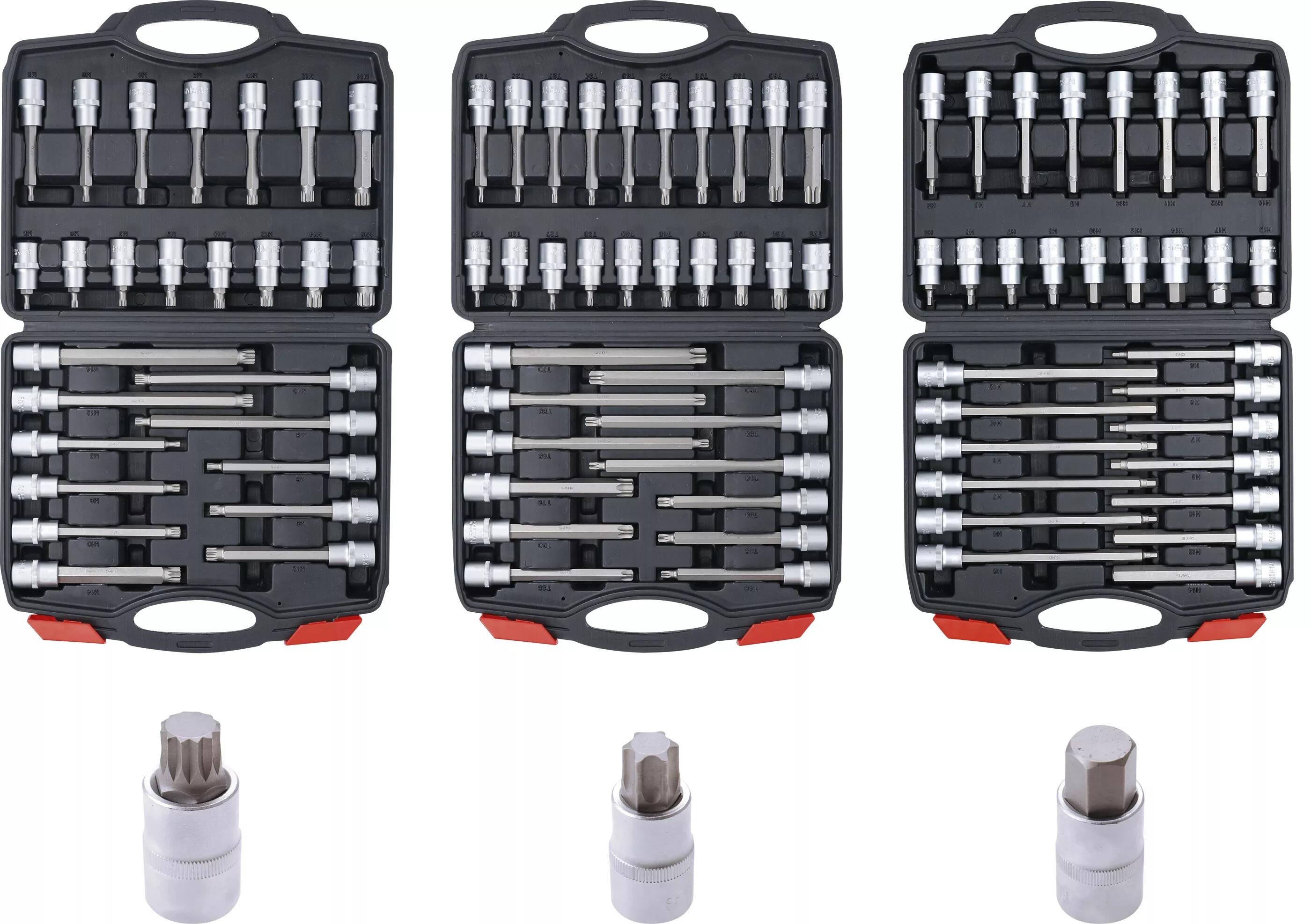 BGS Do it yourself Zástrčné hlavice Imbus, TORX a XZN 1/2″, sada 88 dílů