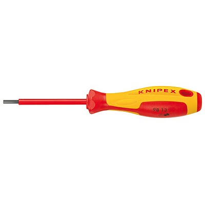 Šroubovák Imbus (šestihran), izolovaný 1000V, 2,5 mm, délka 177 mm - KNIPEX 98 13 25 Délka: 182 mm, Velikost: 3 mm