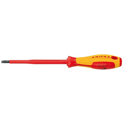 Šroubovák plochý, izolovaný 1000V, 10 mm, délka 320 mm - KNIPEX 98 20 10 Délka: 295 mm, Velikost: 8 mm, Provedení: Standardní