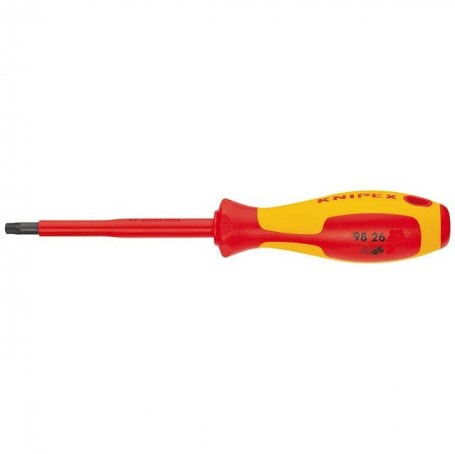Šroubovák Torx (hvězdička), izolovaný 1000V, TX25, délka 185 mm - KNIPEX 98 26 25 Délka: 185 mm, Velikost: TX15