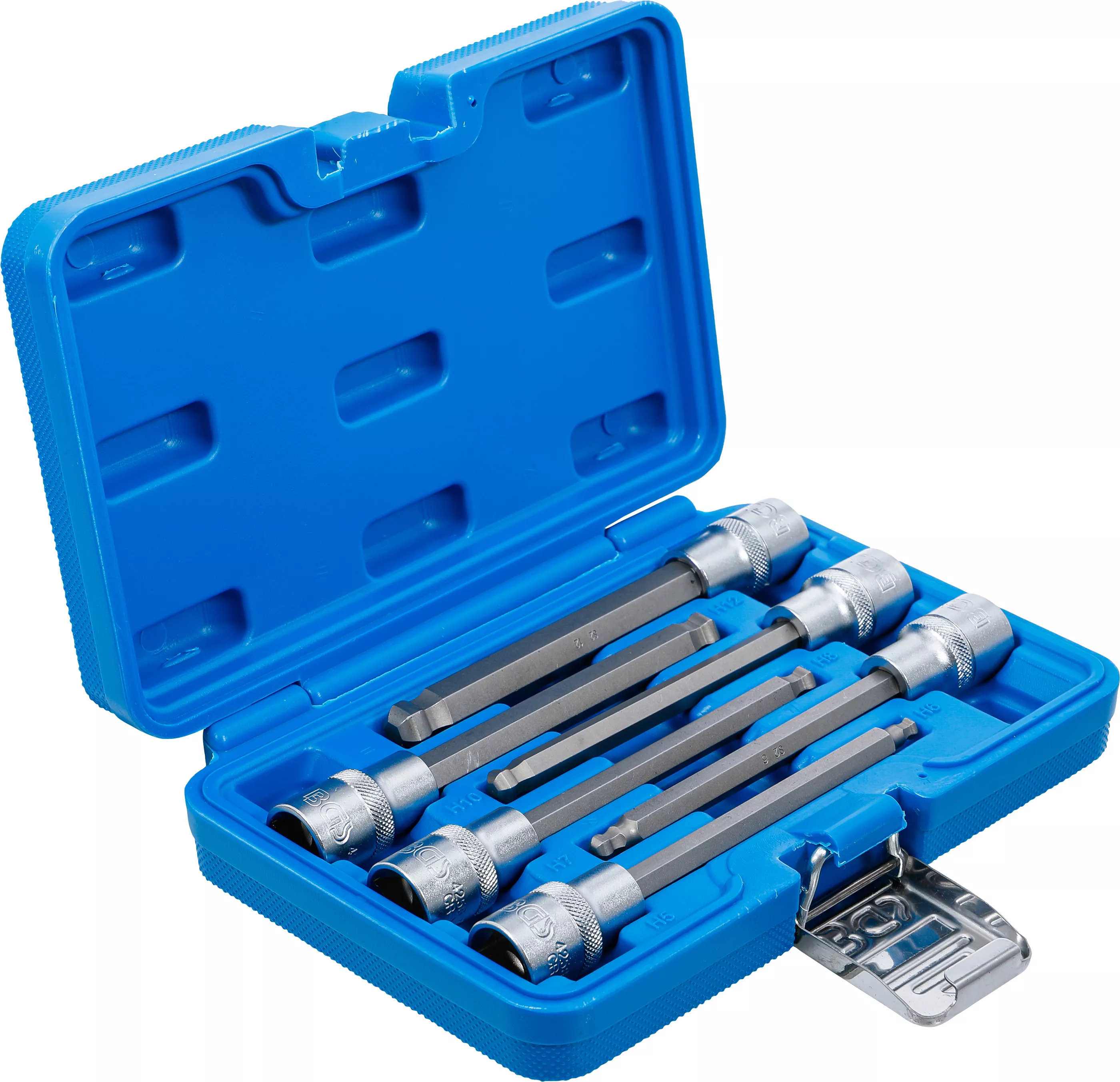 Zástrčné hlavice Imbus s kuličkou 1/2", H5-H12, prodloužené 140 mm, sada 6 dílů - BGS 4258