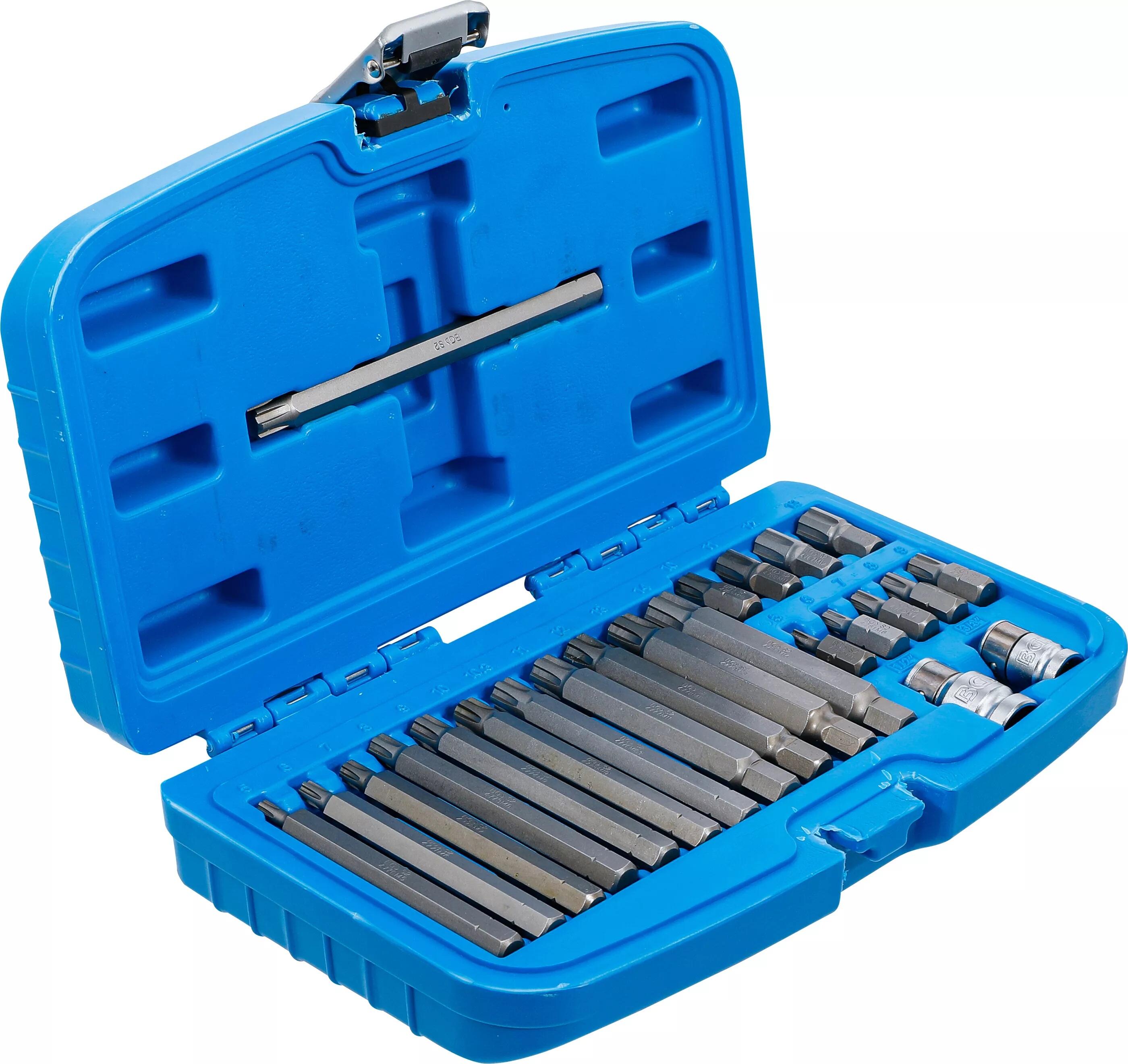 Bity RIBE 3/8", M5-M14, krátké a dlouhé, sada 22 dílů - BGS 5013
