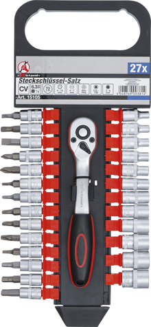 BGS Do it yourself Gola sada 1/4", 6hranné hlavice Pro Torque 4-13 mm, 27 dílů