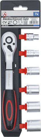 BGS Do it yourself Gola sada 3/8", 6hranné hlavice 8-19 mm, 7 dílů