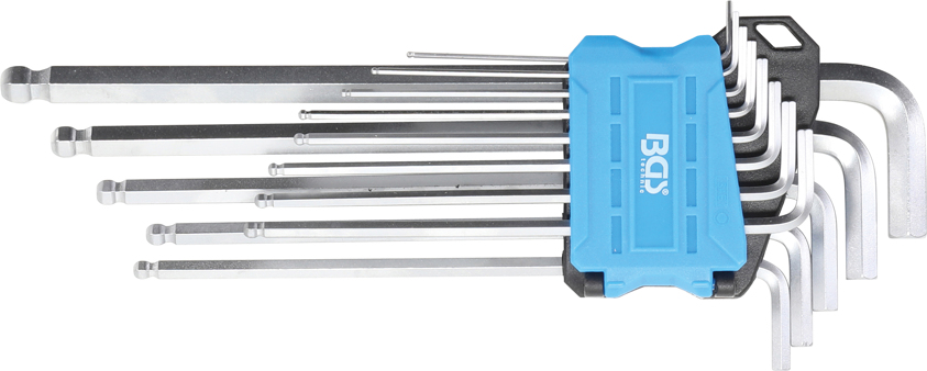 BGS technic Klíče Imbus s kuličkou palcové 0,05"-3/8", extra dlouhé, sada 13 dílů - BGS 9801