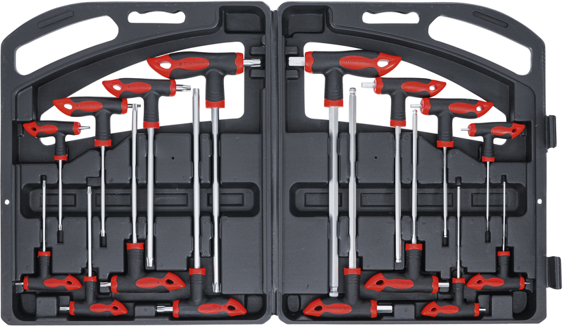 BGS Do it yourself Klíče Imbus H2-H10 a TORX T10-T50, s T-rukojetí, sada 16 dílů