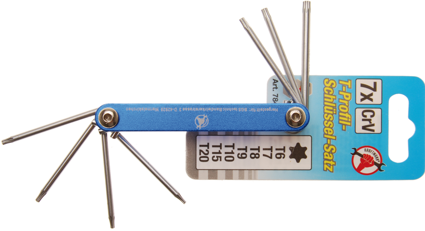 BGS Do it yourself Klíče TORX T6-T20, sada 7 dílů