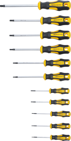 BGS Do it yourself Šroubováky TORX s otvorem T6-TT40, sada 11 dílů