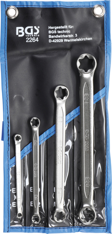 BGS technic Očkové klíče E-TORX E6-E24, sada 4 díly - BGS 2264