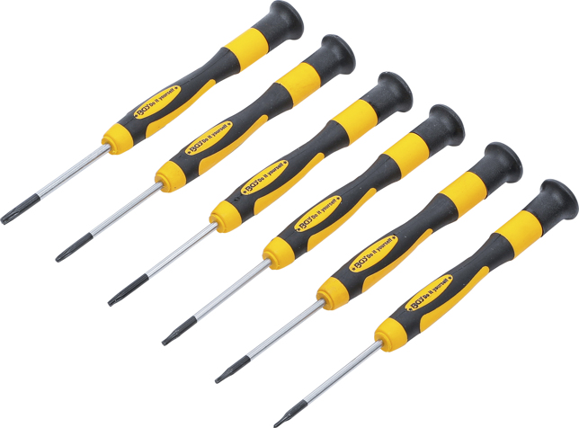 BGS Do it yourself Mikrošroubováky TORX, sada 6 dílů v kazetě
