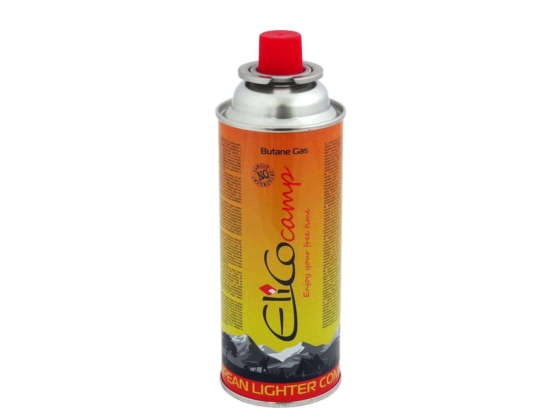 GEKO Plynová náplň - kartuše, do turistických vařičů, Isobutan 227 g, závit TWIST