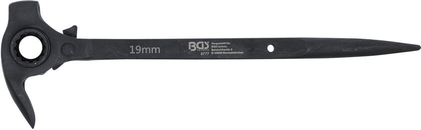 BGS technic Lešenářská ráčna 4v1, 19 x 22 mm - BGS 6777 (obrázek 5)