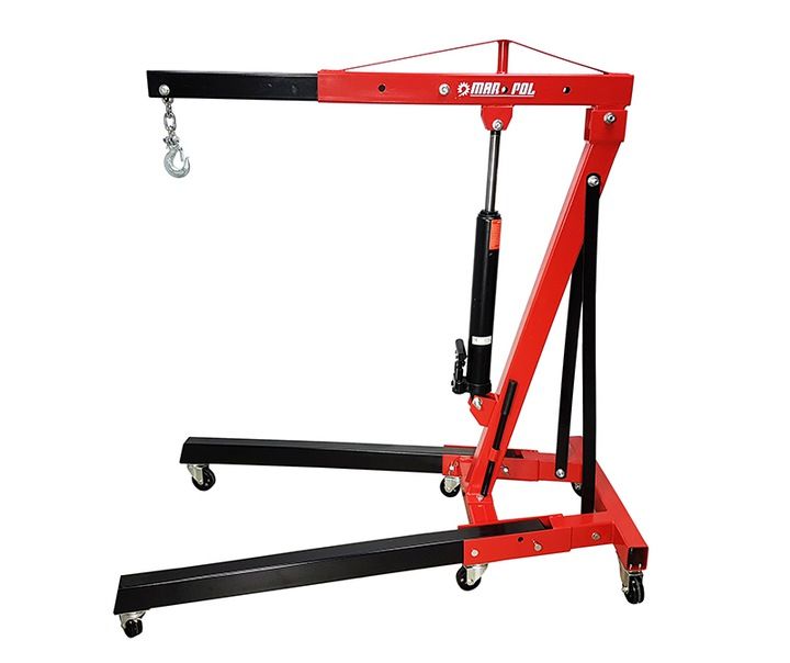 MAR-POL Dílenský jeřáb 2t, pojízdný, skládací