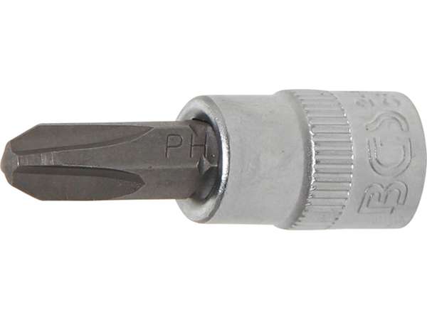 Nástrčná hlavice s bitem KŘÍŽOVÁ 1/4" PH3, BGS - B2489
