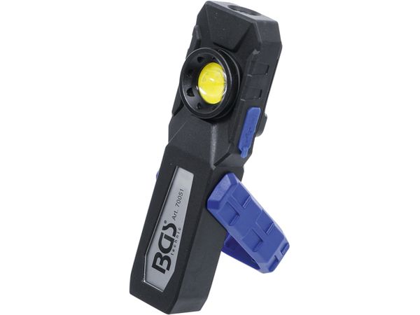BGS Technic BGS 70051 Aku montážní COB LED lampa s magnetem a háčkem, sklopná