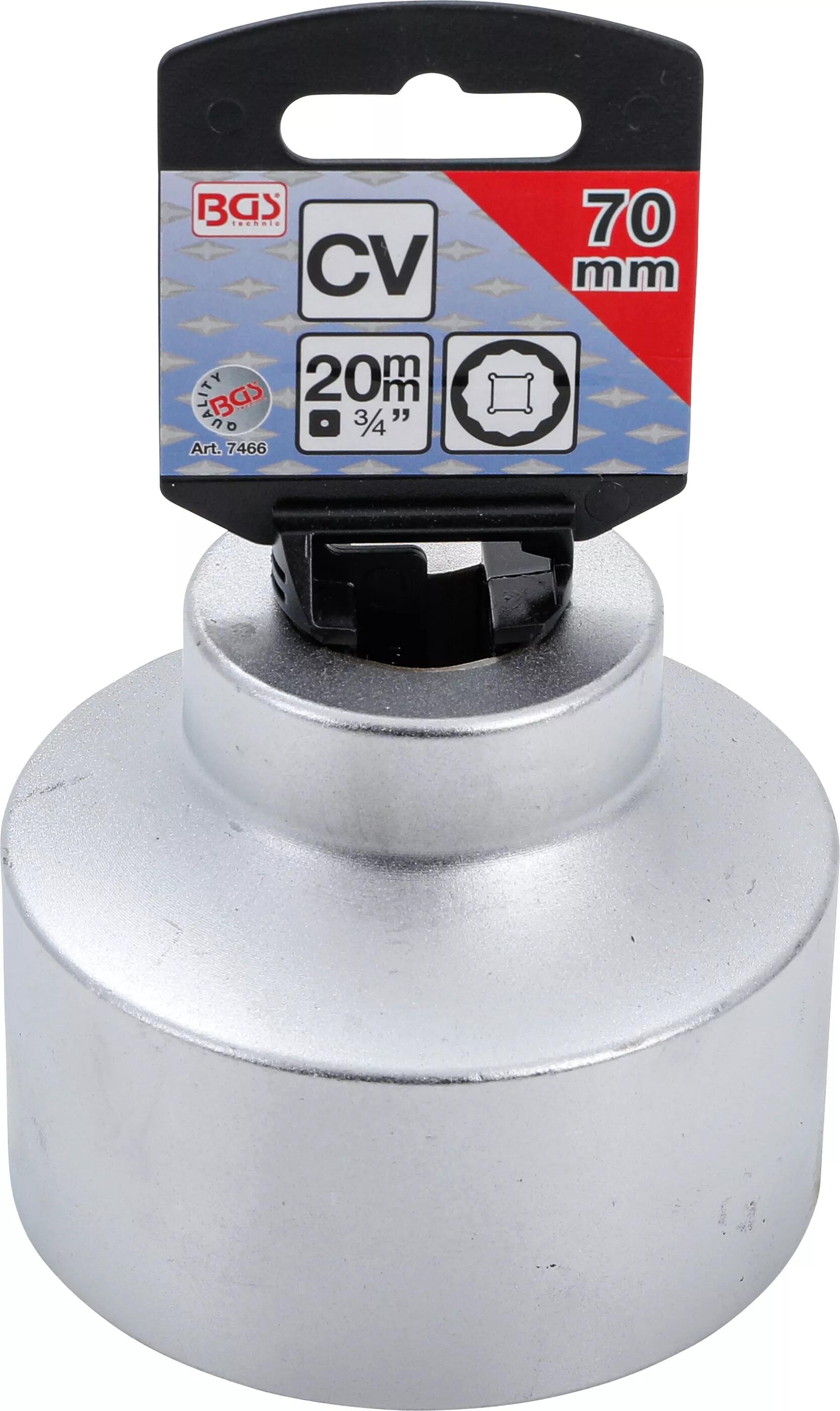 BGS Technic BGS 7466 Nástrčná hlavice dvanáctihranná 20 mm (3/4")  (70 mm)