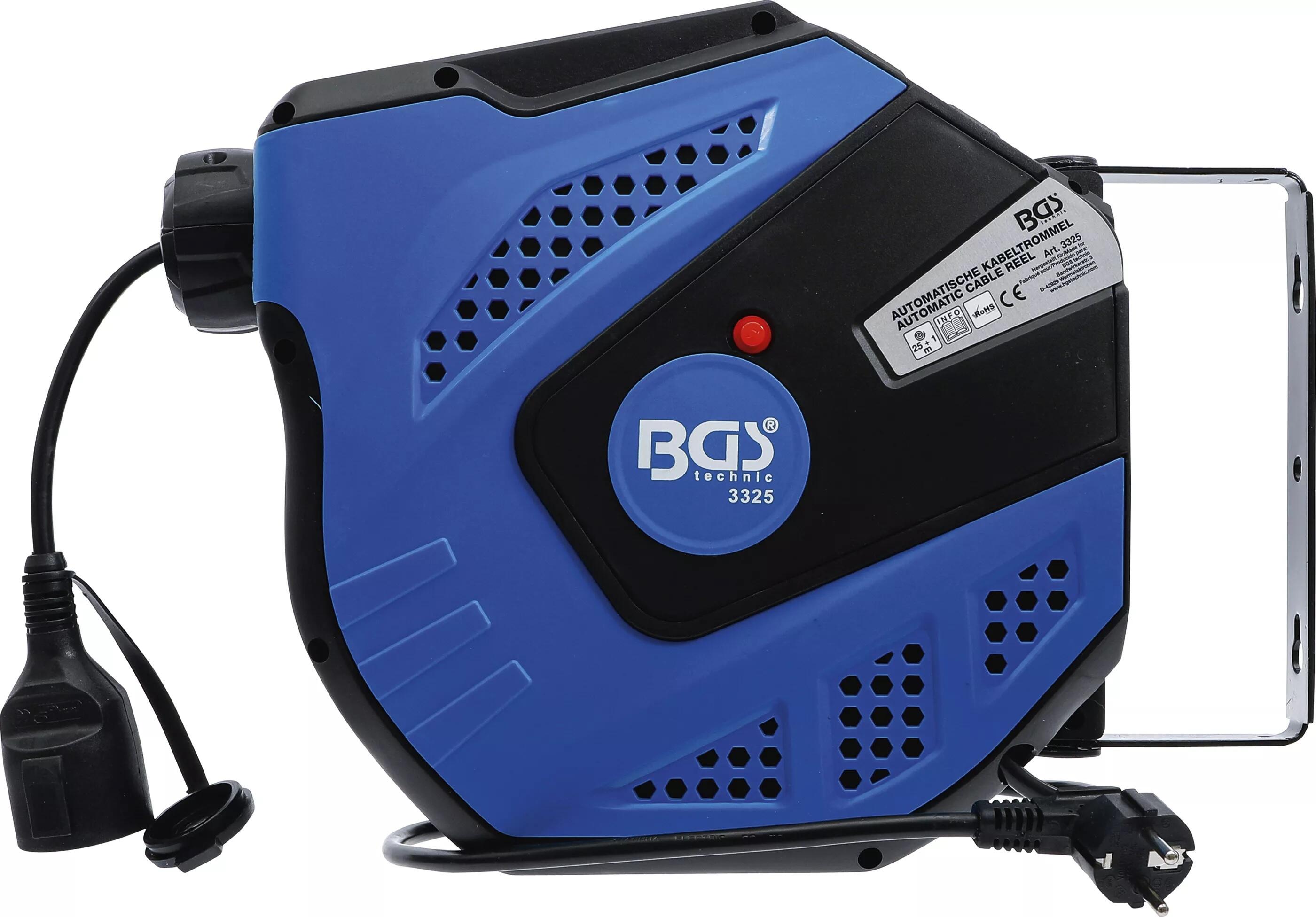 BGS Technic BGS 3325 Automatický kabelový buben 25 m