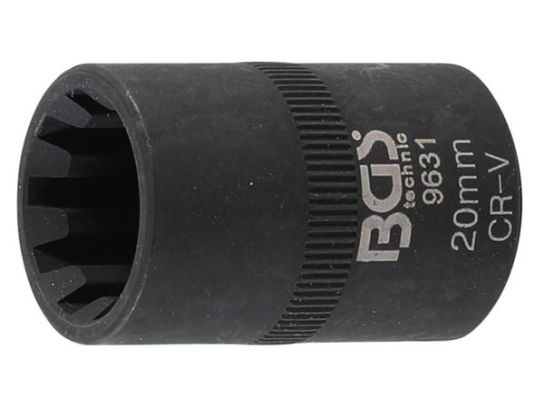 BGS Technic BGS 9631 Nástrčná hlavice 1/2" 10hranná 20 mm na brzdové třmeny kotoučových br