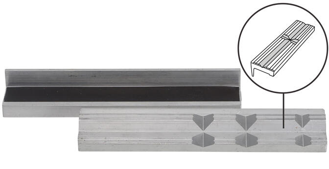 BGS Technic BGS 9285 Hliníkové ochranné prizmatické čelisti pro svěrák 150 mm. Sada 2 ks