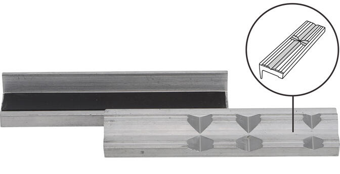 BGS Technic BGS 9284 Hliníkové ochranné prizmatické čelisti pro svěrák 125 mm. Sada 2 ks