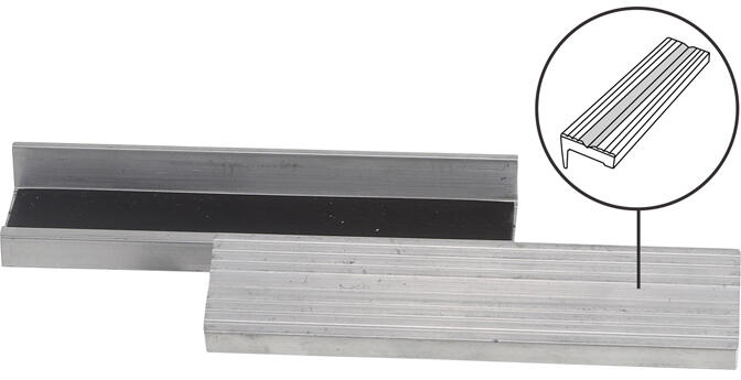 BGS Technic BGS 9282 Hliníkové ochranné čelisti pro svěrák 125 mm. Sada 2 ks