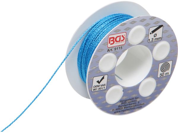 BGS Technic BGS 9115 Drát pro vyřezávání autoskel 1,3 mm x 50 m, nylon