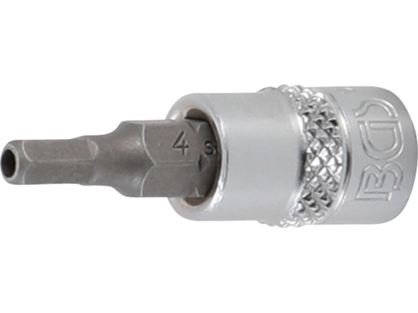 BGS Technic BGS 5156-4 Hlavice zástrčná 1/4" 6hran 4 mm s vrtáním