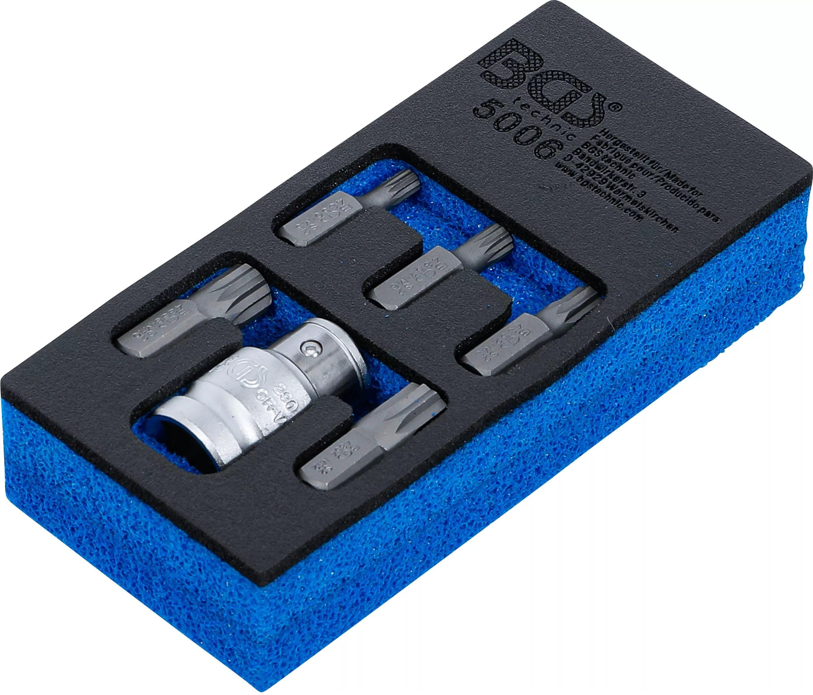 BGS Technic BGS 5006 Bity 3/8" XZN M5 ÷ M12. Sada 6 dílů