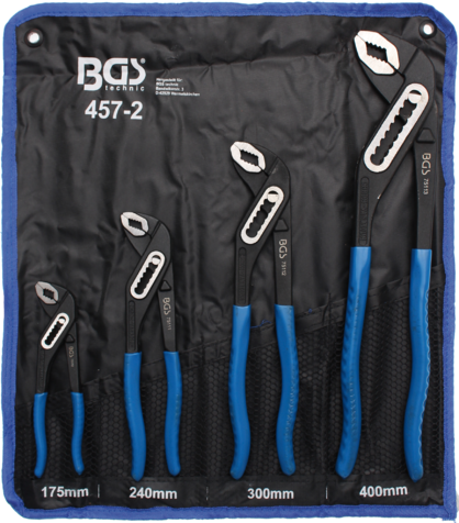 BGS Technic BGS 457-2 Přestavitelné kleště siko. Sada 4 díly 175-240-300-400 mm v tašce