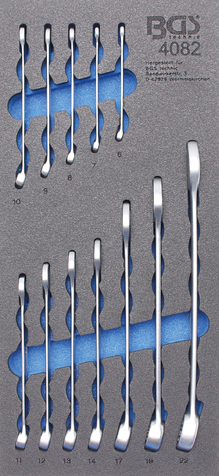 BGS Technic BGS 4082 Očkoploché klíče 6 ÷ 22 mm. Sada 12 dílů