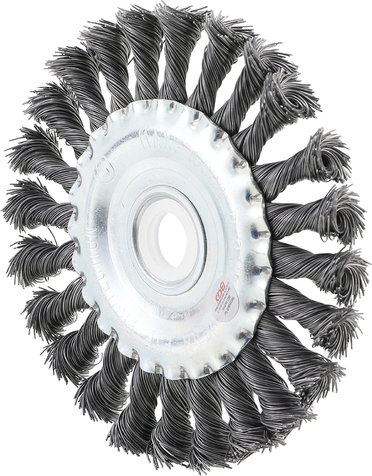 BGS Technic BGS 3986 Talířový copanový kartáč pr. 125 mm na autoskla. Uchycení 22,2 mm