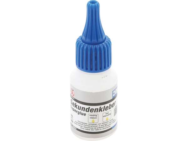 BGS Technic BGS 80853 Vteřinové lepidlo nízkoviskózní lahvička 20 g, BGS 80853