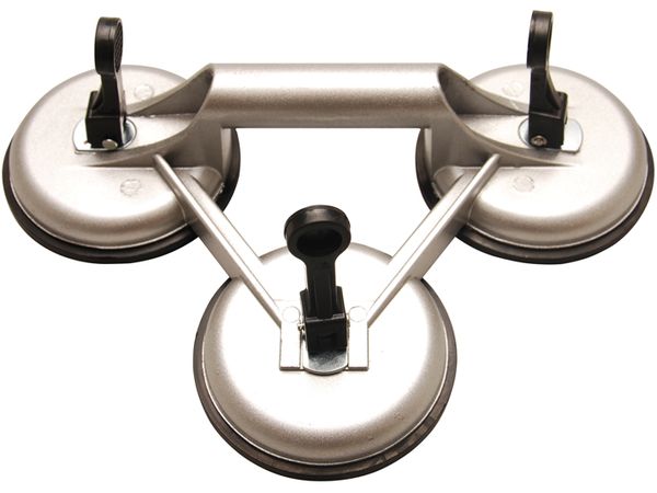 BGS technic Nosič skla - 3x gumová přísavka pr. 115 mm z hliníku - BGS 7996