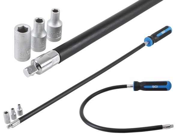 BGS Technic BGS 7824 Flexibilní šroubovák 1/4", 500 mm. Sada 4 díly