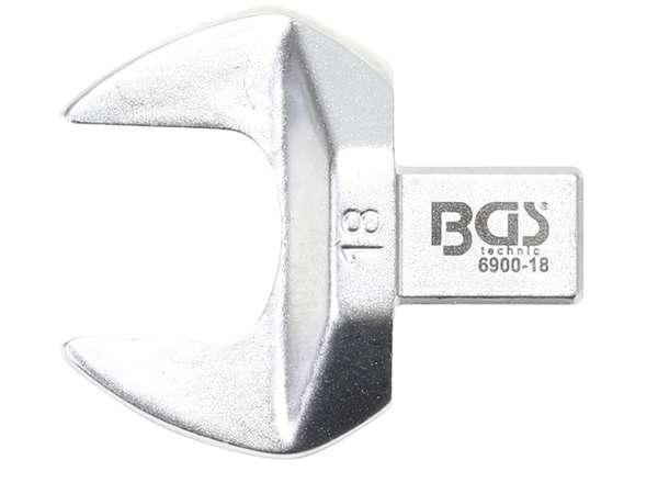 BGS Technic BGS 6900-18 Nástrčný plochý (otevřený) klíč 18 mm s upnutím 9x12 mm