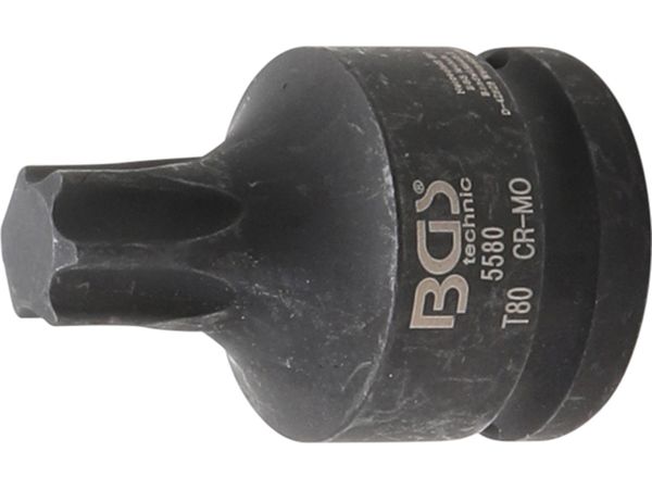 BGS Technic BGS 5580 Zástrčná hlavice 3/4" Torx T80, tvrzená