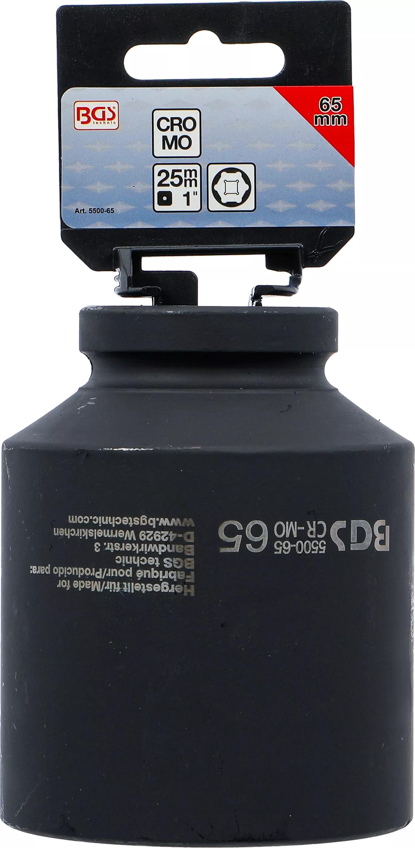 BGS Technic BGS 5500-65 Nástrčná hlavice 1" 65 mm, prodloužená, silová - Pro Torque