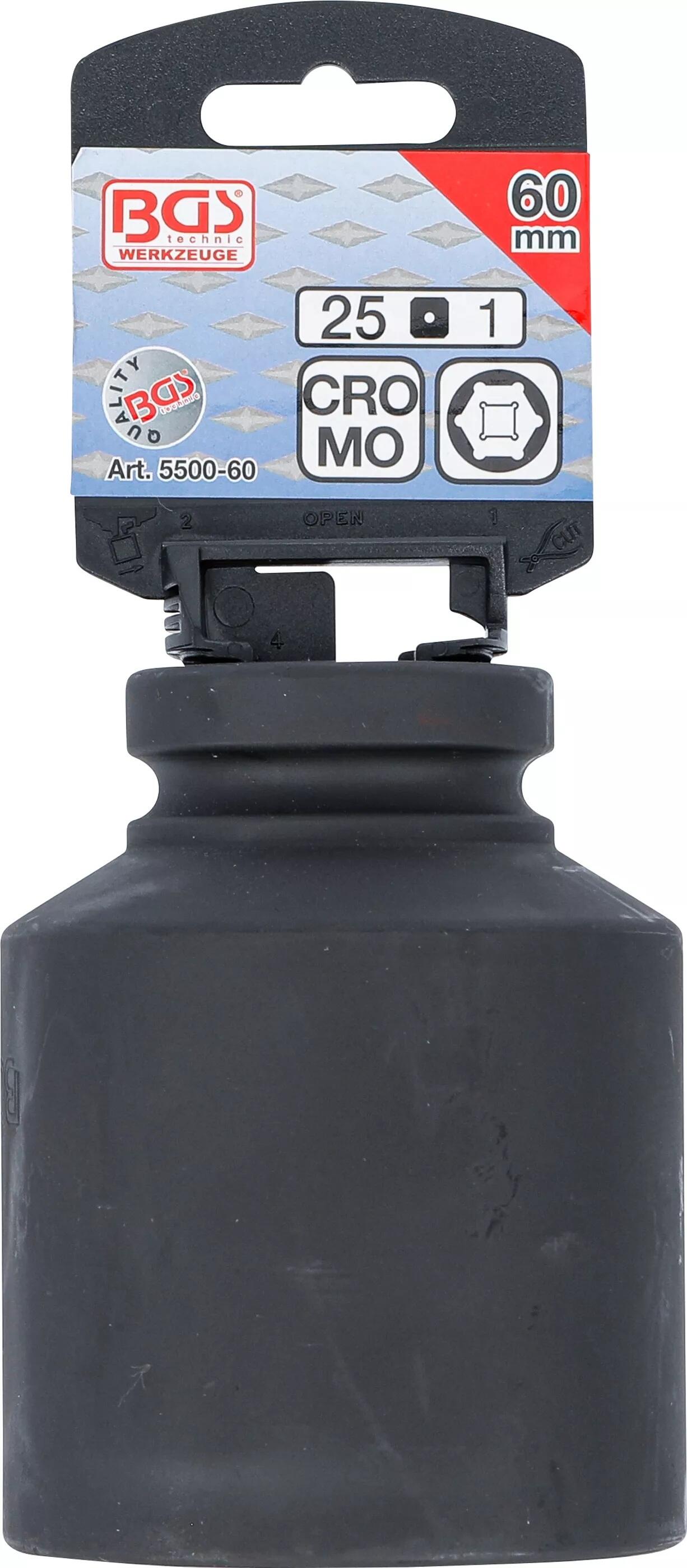BGS Technic BGS 5500-60 Nástrčná hlavice 1" 60 mm, prodloužená, silová - Pro Torque