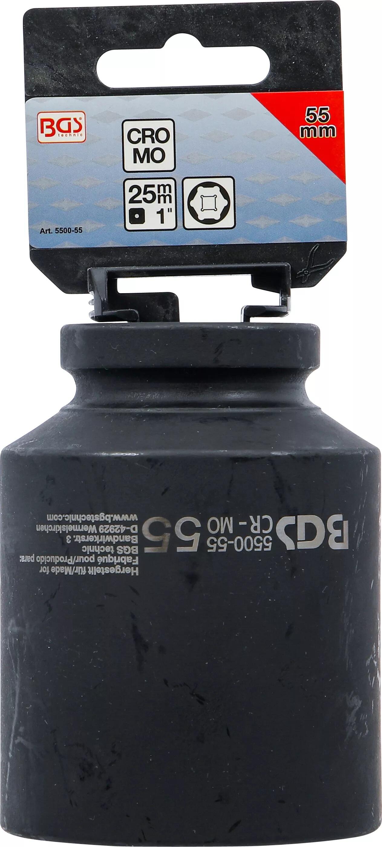 BGS Technic BGS 5500-55 Nástrčná hlavice 1" 55 mm, prodloužená, silová - Pro Torque