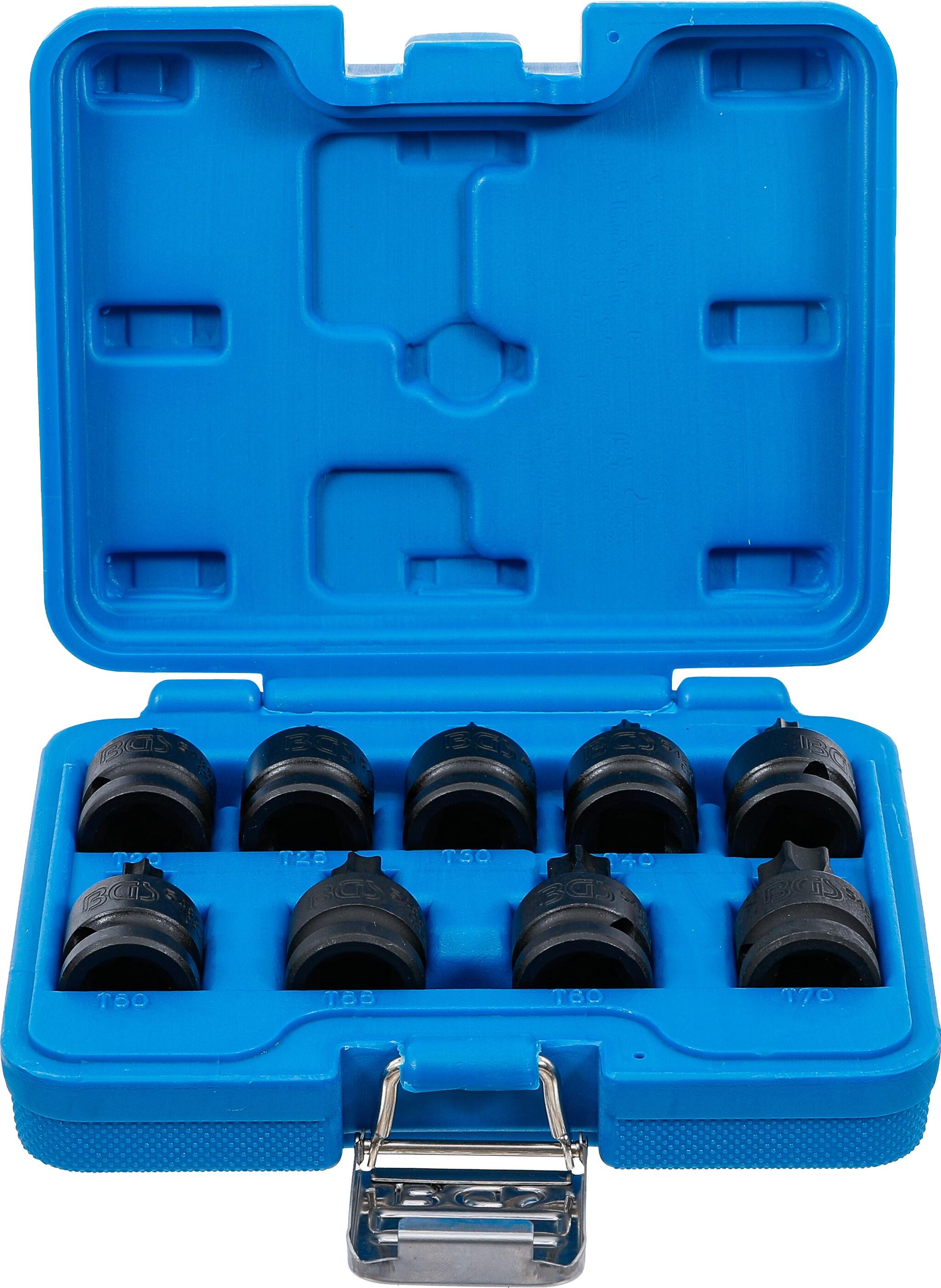 BGS Technic BGS105486 Sada silových nástrčných hlavic 12,5 mm (1/2") T-profil (pro Torx) T