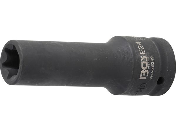 BGS Technic BGS 5349 Nástrčná hlavice 3/4" E-Profil E24, prodloužená, silová