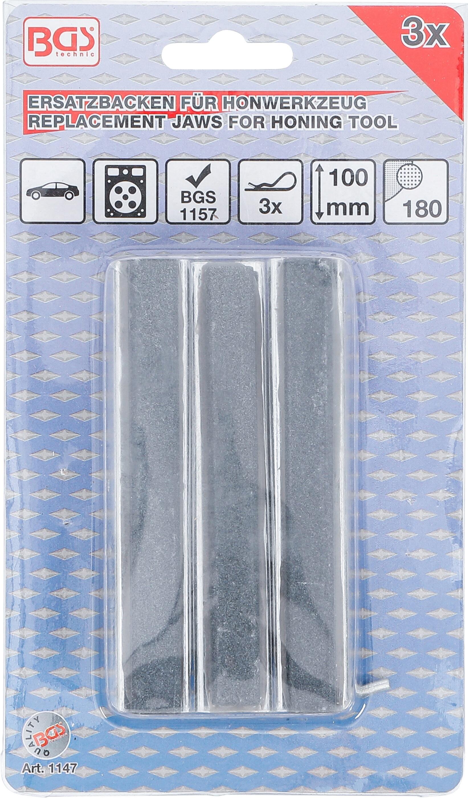 BGS Technic BGS 1147 Brusný – honovací kámen 100 mm (P 180) pro č. 101157. 3 ks