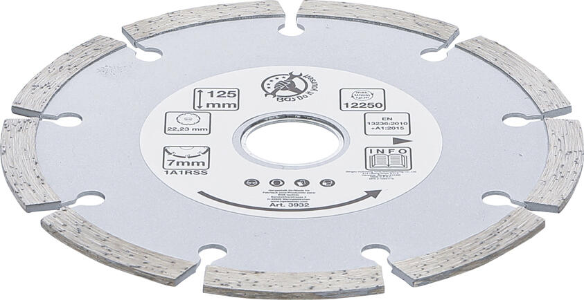 BGS Technic BGS 3932 Kotouč diamantový segmentový průměr 125 mm