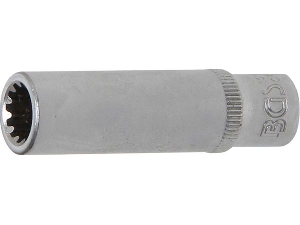 BGS Technic BGS 10158 Nástrčná hlavice 1/4" 8 mm, prodloužená - Gear Lock