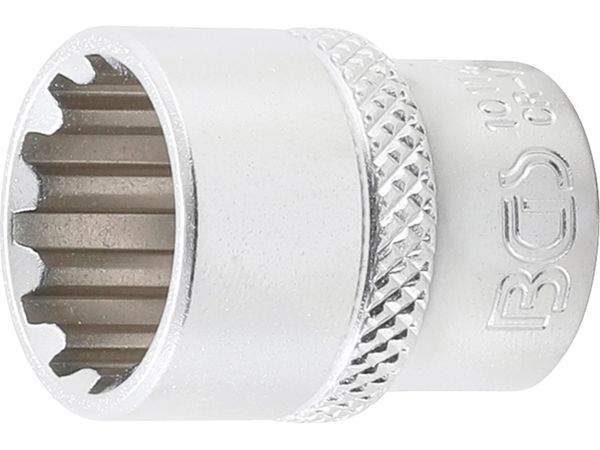 BGS Technic BGS 10114 Nástrčná hlavice 1/4" 14 mm - Gear Lock