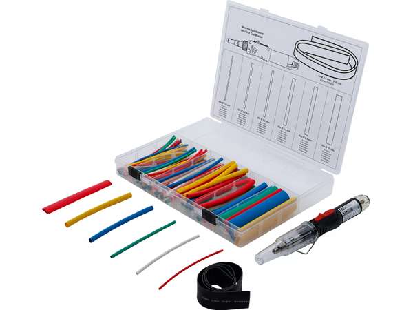 BGS Technic BGS 70143 Plynový hořák se sadou barevných hadic smrštitelných teplem a piezo